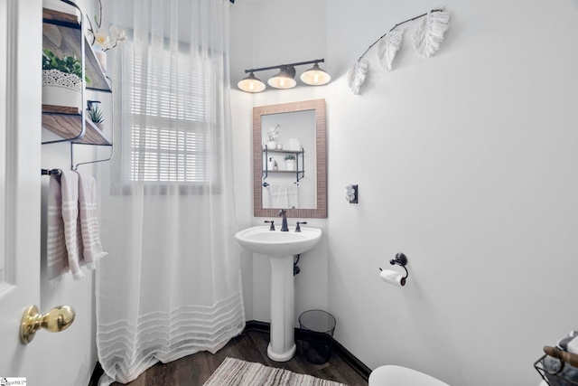 409 Summergreen Way, Greenville, SC 29607 - full bath with curtained shower and wood finished floors