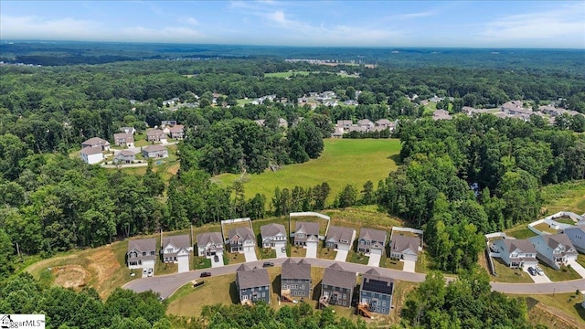 229 Layken Ln, Woodruff, SC 29388 - aerial overview of property's location with nearby suburban area and a heavily wooded area