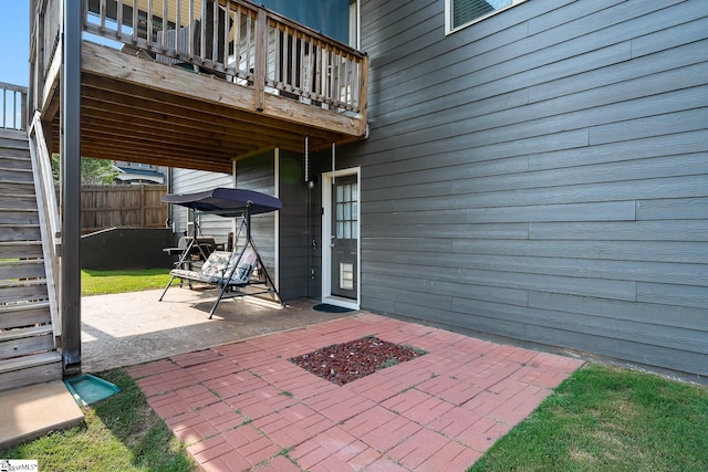 112 Jones Creek Cir, Anderson, SC 29621 - view of patio / terrace with stairs