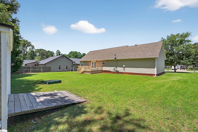 111 Falcon Ln, Chesnee, SC 29323 - view of yard with a wooden deck