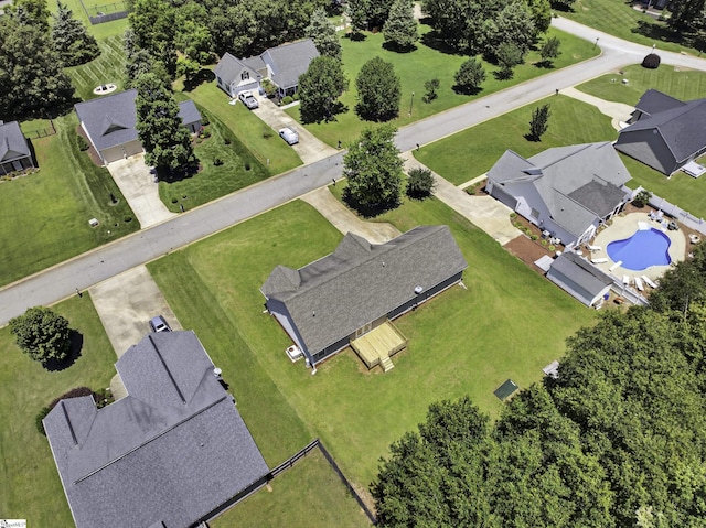 111 Falcon Ln, Chesnee, SC 29323 - aerial perspective of suburban area with a pool