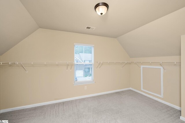 330 Mansfield Ln, Greer, SC 29650 - walk in closet with lofted ceiling and carpet