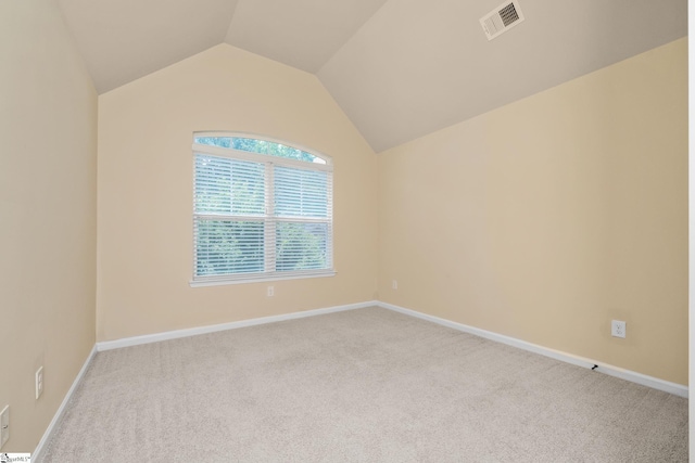 330 Mansfield Ln, Greer, SC 29650 - carpeted spare room featuring vaulted ceiling and baseboards