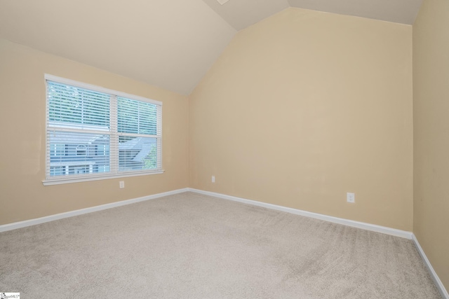 330 Mansfield Ln, Greer, SC 29650 - spare room with lofted ceiling and light carpet