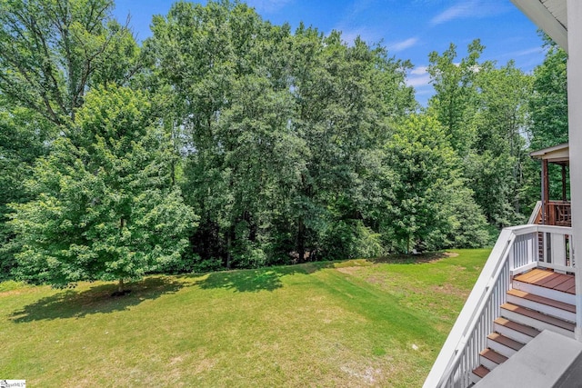 330 Mansfield Ln, Greer, SC 29650 - view of green lawn featuring stairs