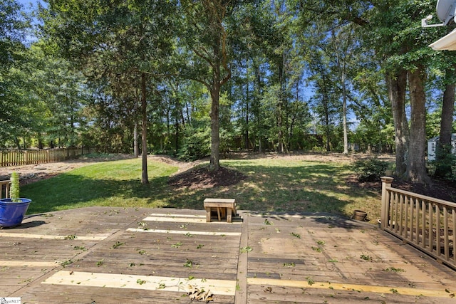 108 Goldenstar Ln, Greer, SC 29651 - view of yard with a deck and view of scattered trees