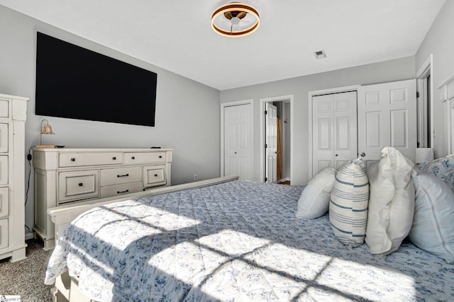 203 Camellia Ln, Simpsonville, SC 29681 - bedroom featuring two closets and carpet flooring