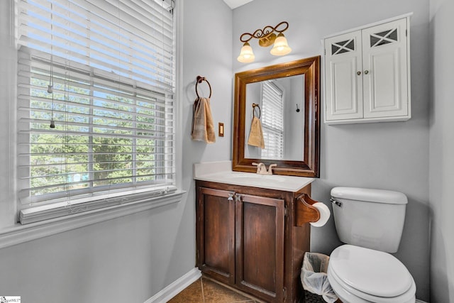 203 Camellia Ln, Simpsonville, SC 29681 - half bathroom featuring vanity and tile patterned flooring