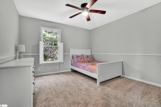 203 Camellia Ln, Simpsonville, SC 29681 - carpeted bedroom with baseboards and ceiling fan