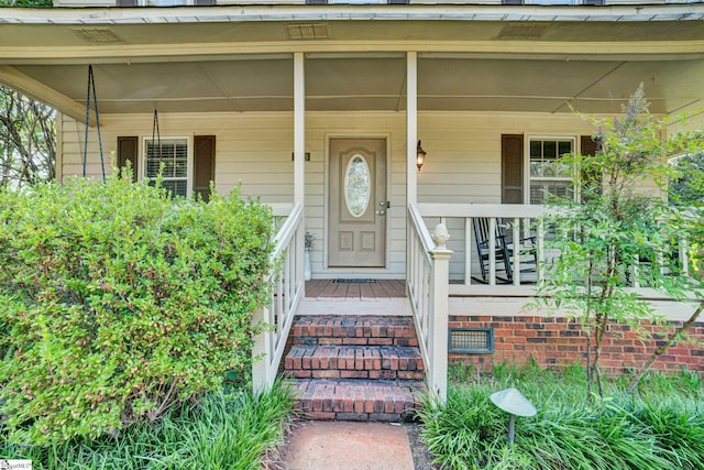 203 Camellia Ln, Simpsonville, SC 29681 - property entrance featuring a porch