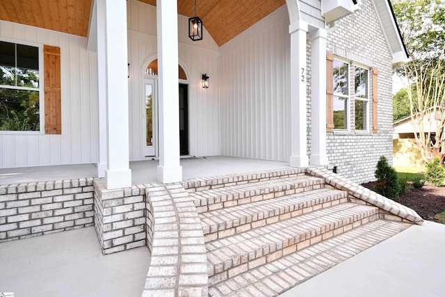 72 Seminole Dr, Simpsonville, SC 29680 - property entrance featuring covered porch
