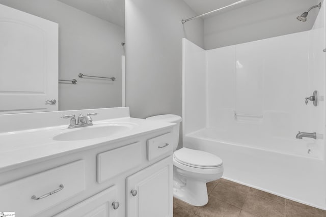 528 Carolee Way, Greer, SC 29651 - bathroom with vanity, bathing tub / shower combination, and tile patterned flooring