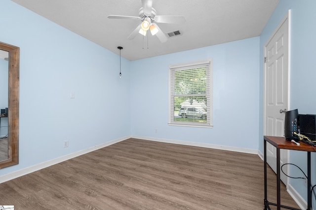 908 Harness Trl, Greenville, SC 29681 - unfurnished bedroom featuring wood finished floors and ceiling fan