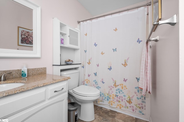 908 Harness Trl, Greenville, SC 29681 - bathroom with vanity and a shower with shower curtain