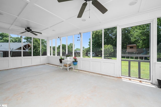 908 Harness Trl, Greenville, SC 29681 - unfurnished sunroom with ceiling fan