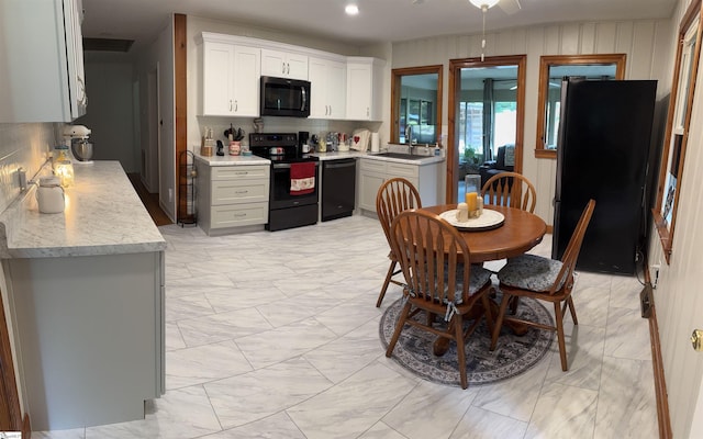 228 Styles Rd, Taylors, SC 29687 - dining room featuring light marble finish floors