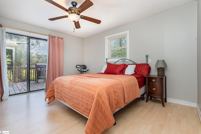 2 Line St, Taylors, SC 29687 - bedroom featuring light wood-style floors, access to outside, and ceiling fan