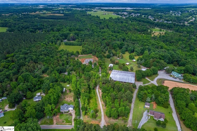 2765 Brockman Mcclimon Rd, Greer, SC 29651 - aerial overview of property's location featuring a heavily wooded area
