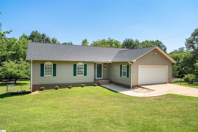 262 Bagwell Dr, Pauline, SC 29374 - ranch-style home with an attached garage, concrete driveway, and a shingled roof