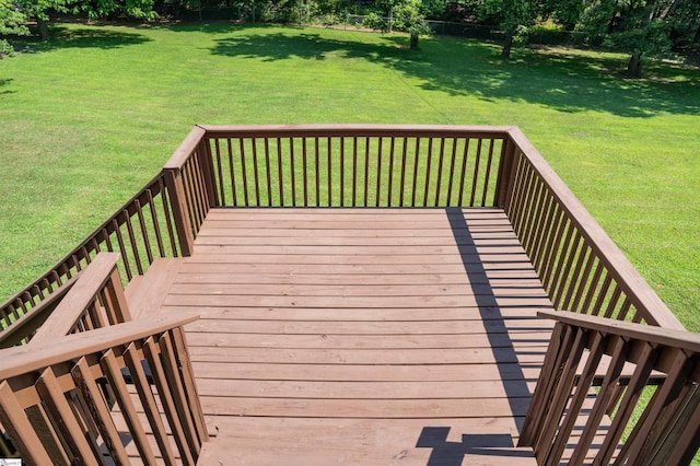262 Bagwell Dr, Pauline, SC 29374 - wooden deck with a lawn