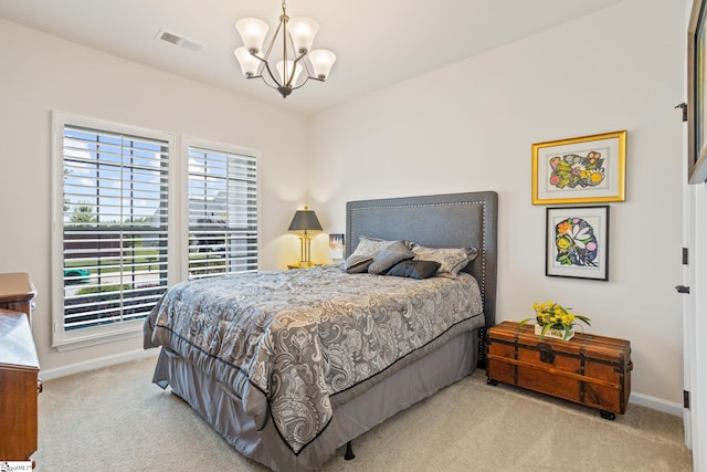 506 Bellot Winds Dr, Duncan, SC 29334 - bedroom with carpet floors and a chandelier
