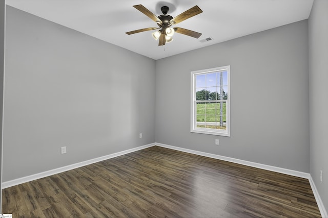 107 Toney Creek Rd, Belton, SC 29627 - spare room with dark wood finished floors and ceiling fan
