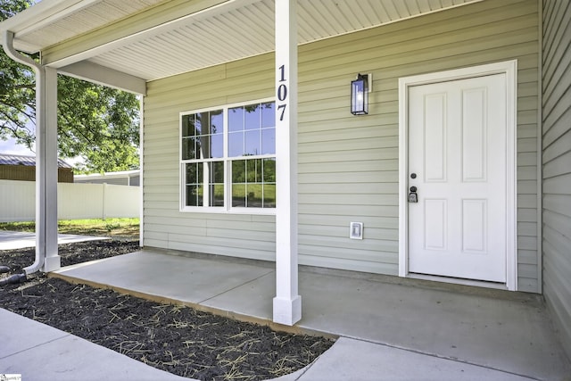 107 Toney Creek Rd, Belton, SC 29627 - doorway to property featuring covered porch