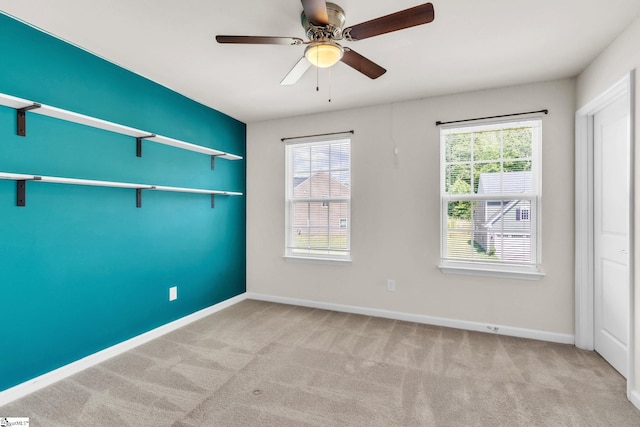 10 Wiltshire Cir, Easley, SC 29642 - carpeted empty room with baseboards and ceiling fan