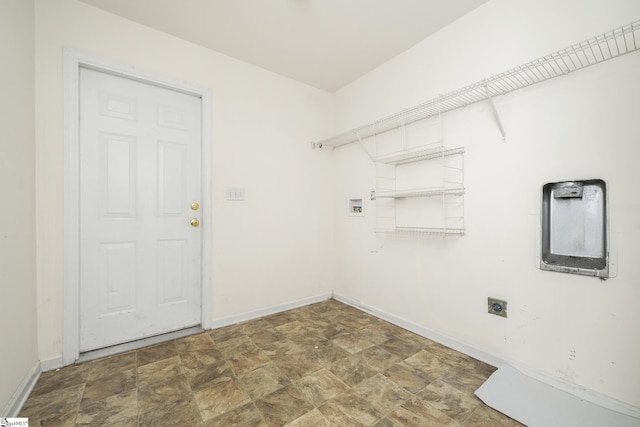 196 Reedy Fork Rd, Greenville, SC 29605 - washroom with electric dryer hookup, stone finish flooring, and washer hookup