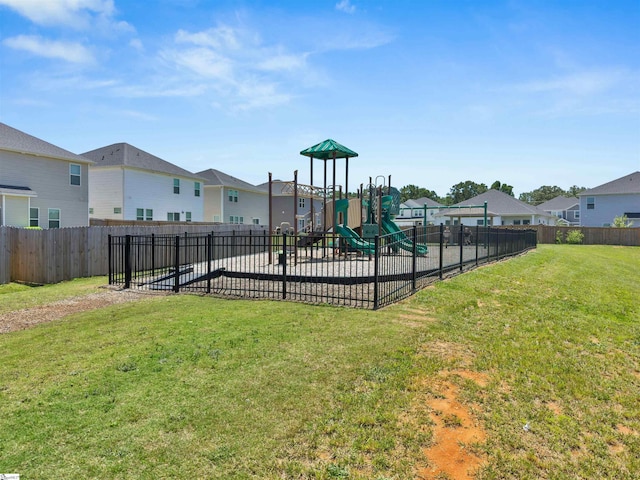 6 Shorncliffe Rd, Simpsonville, SC 29680 - community playground with a residential view
