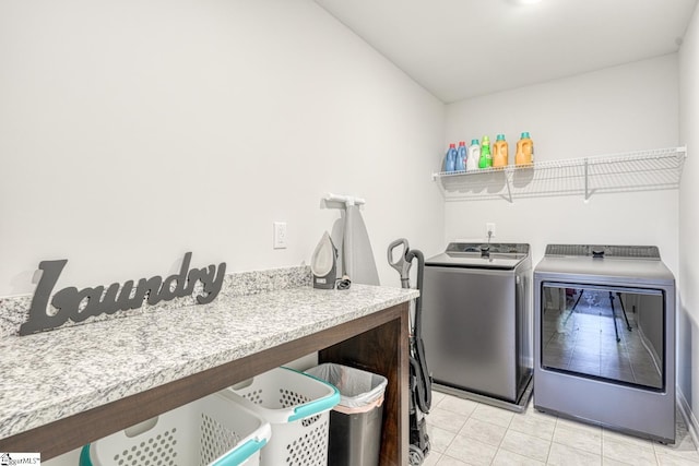 4002 Hometown Way, Boiling Springs, SC 29316 - laundry room with separate washer and dryer and light tile patterned floors