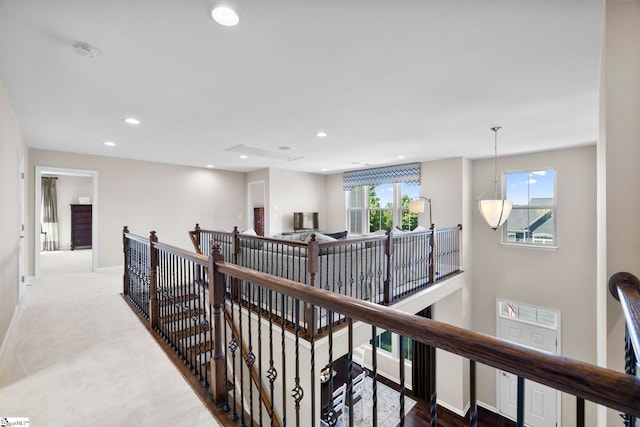 202 Princeton Dr, Duncan, SC 29334 - corridor featuring an upstairs landing and recessed lighting
