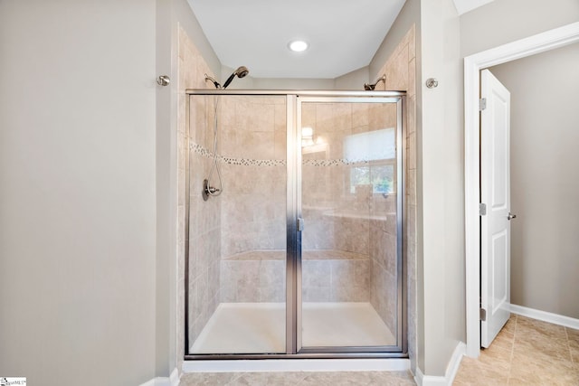 202 Princeton Dr, Duncan, SC 29334 - bathroom with a stall shower and baseboards