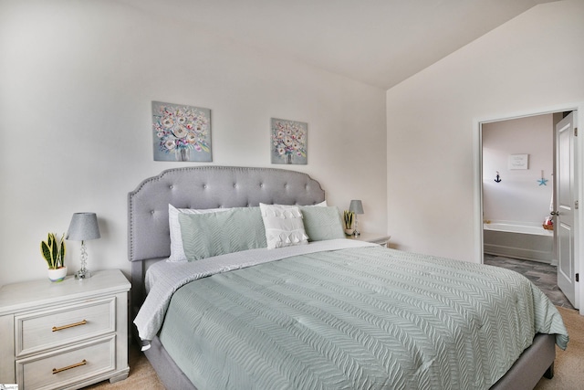 805 Colmore Trl, Lyman, SC 29365 - bedroom featuring lofted ceiling and light colored carpet