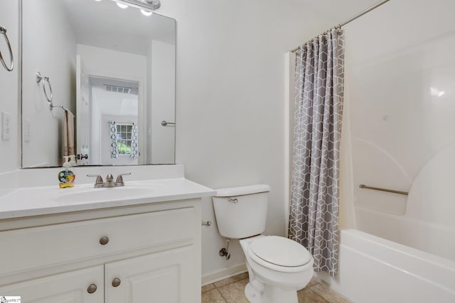 415 N Pond View Dr, Duncan, SC 29334 - full bath with vanity, shower / tub combo, and tile patterned floors