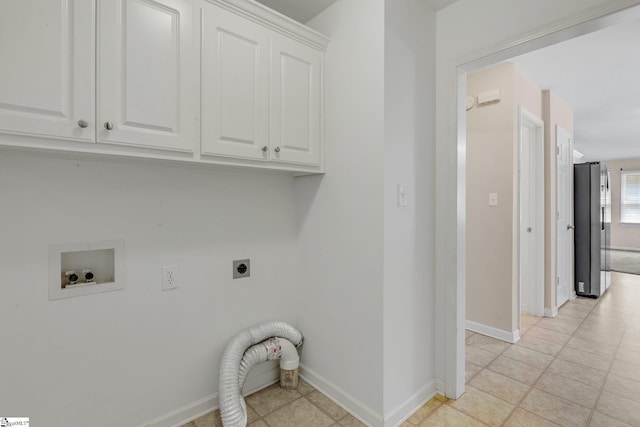 415 N Pond View Dr, Duncan, SC 29334 - laundry area with electric dryer hookup, cabinet space, and washer hookup