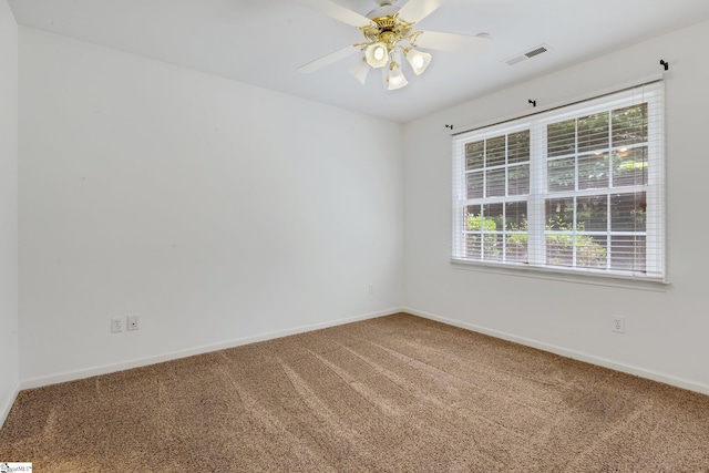 415 N Pond View Dr, Duncan, SC 29334 - spare room with carpet, plenty of natural light, and ceiling fan