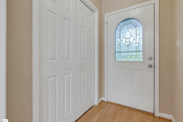 415 N Pond View Dr, Duncan, SC 29334 - doorway with baseboards and light wood finished floors