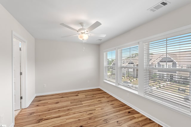 41 Leander Dr, Greer, SC 29651 - spare room featuring light wood finished floors and ceiling fan