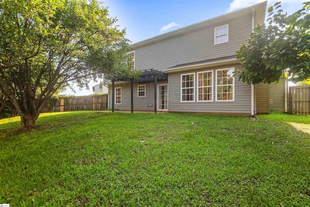 118 Moonshadow Ct, Duncan, SC 29334 - back of house featuring a pergola and a fenced backyard