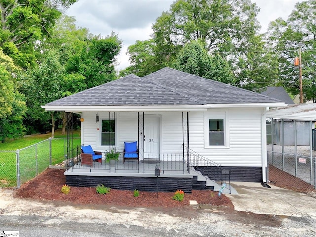 23 Stringer St, Belton, SC 29627 - bungalow-style house featuring a shingled roof and covered porch