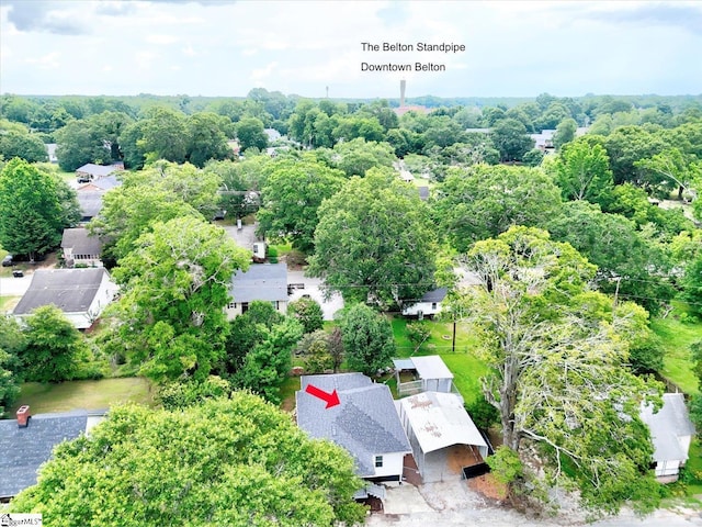 23 Stringer St, Belton, SC 29627 - aerial perspective of suburban area