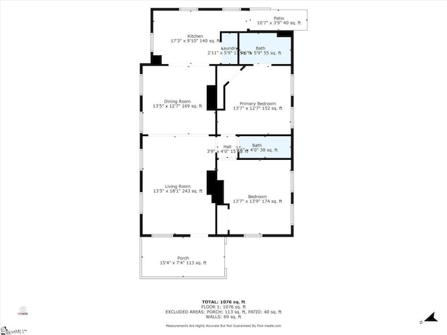 23 Stringer St, Belton, SC 29627 - view of room layout