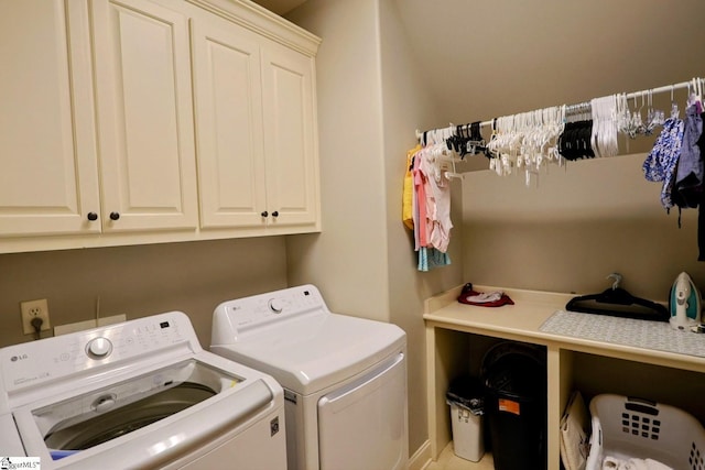 108 Ledgestone Way, Greer, SC 29651 - laundry area featuring separate washer and dryer and cabinet space