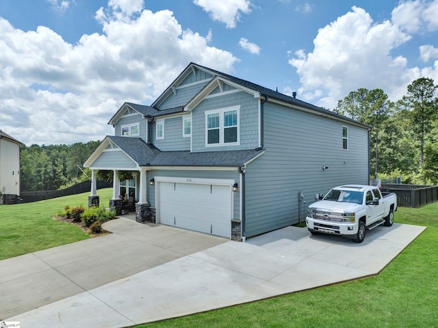 214 Terrapin Cross Way, Simpsonville, SC 29680 - craftsman inspired home with an attached garage, concrete driveway, and a shingled roof