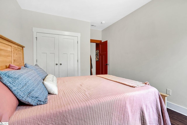 214 Terrapin Cross Way, Simpsonville, SC 29680 - bedroom with dark wood-style flooring and a closet