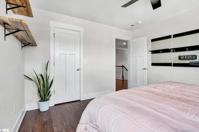 214 Terrapin Cross Way, Simpsonville, SC 29680 - bedroom featuring wood finished floors and ceiling fan