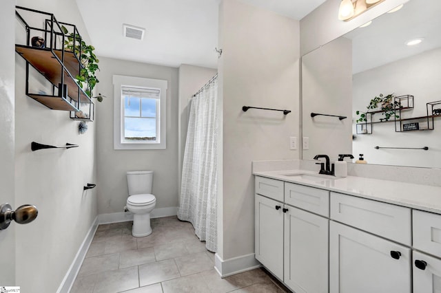 214 Terrapin Cross Way, Simpsonville, SC 29680 - full bathroom with vanity, tile patterned flooring, and a shower with curtain