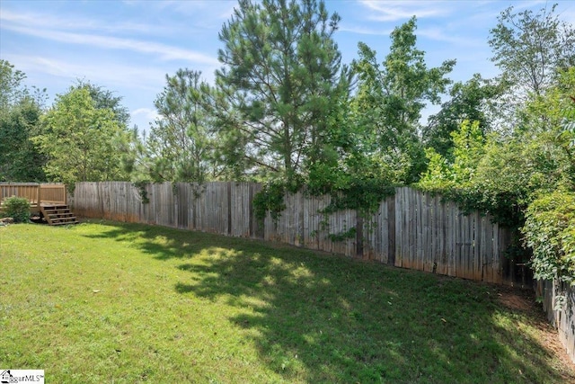 114 Eagles View Ct, Easley, SC 29642 - fenced backyard featuring a wooden deck