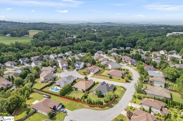 114 Eagles View Ct, Easley, SC 29642 - aerial view of residential area featuring a forest